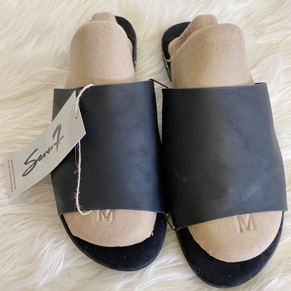 BNWT SEVEN7 MALIBU SANDAL color BLACK, SIZ… - Picture 2 of 7